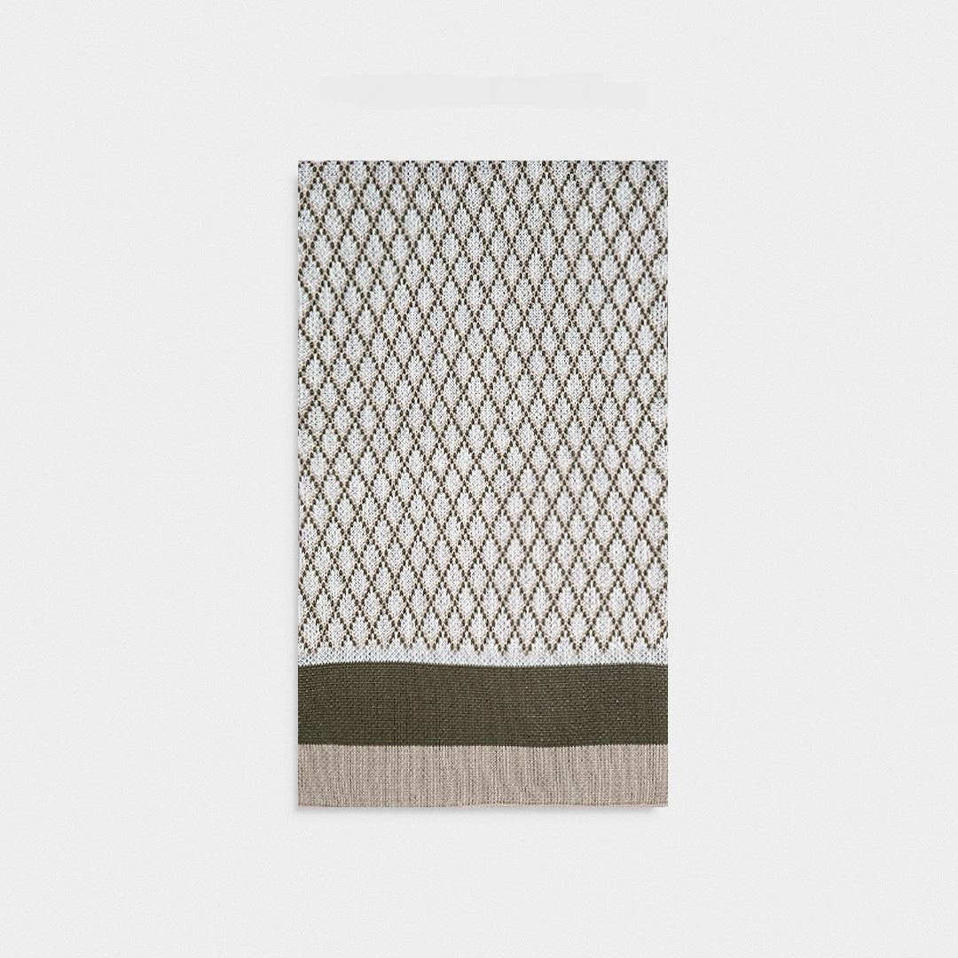 copertina in maglia a rombi LC1115 UNI LA SARTORIA DEI PICCOLI 
