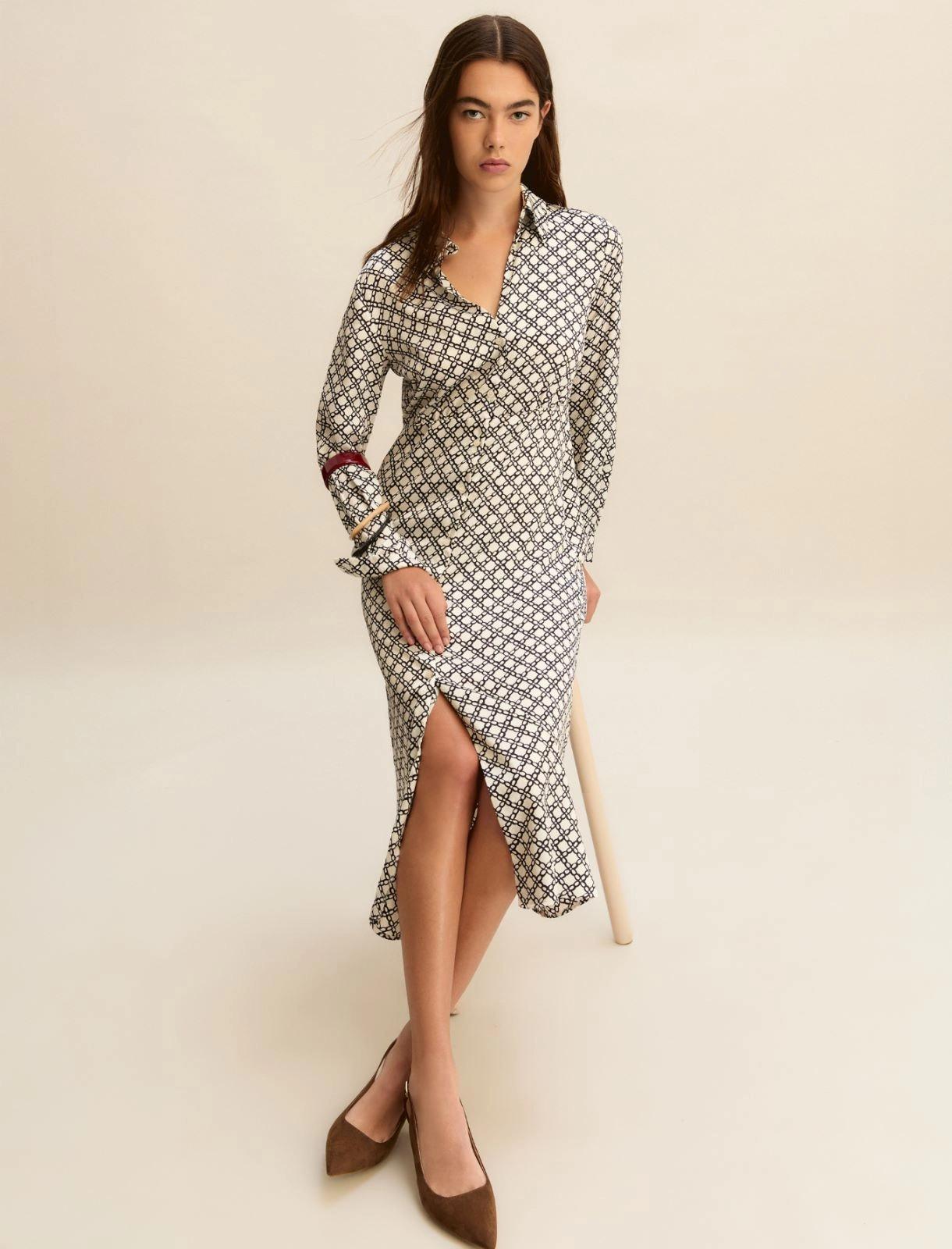 chemisier in twill stampato EMMOLIATO 001 EMME MARELLA 