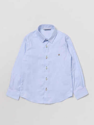 camicia con ricamo MR2270 AZZUR MANUEL RITZ KIDS 