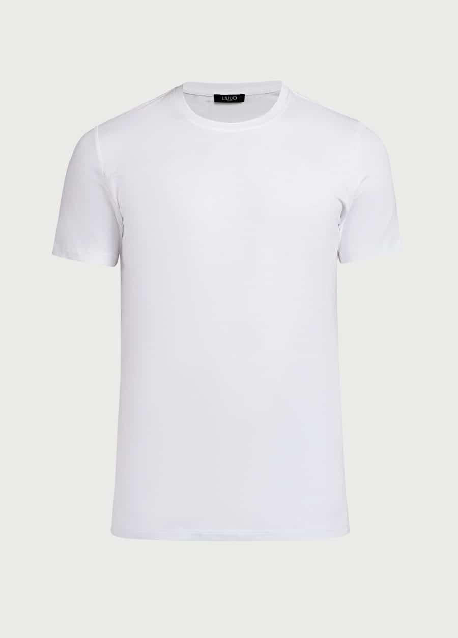 T-shirt iconic con logo M000P204SHORTLOGO WHITE liU JO 