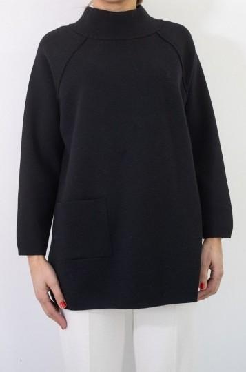 maglia a lupetto con spacchetti 57228 14228 099 GRAN SASSO 