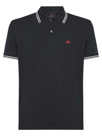 polo con contrasto al collo NEW MEDINILLA STR NER PeUTEREY 