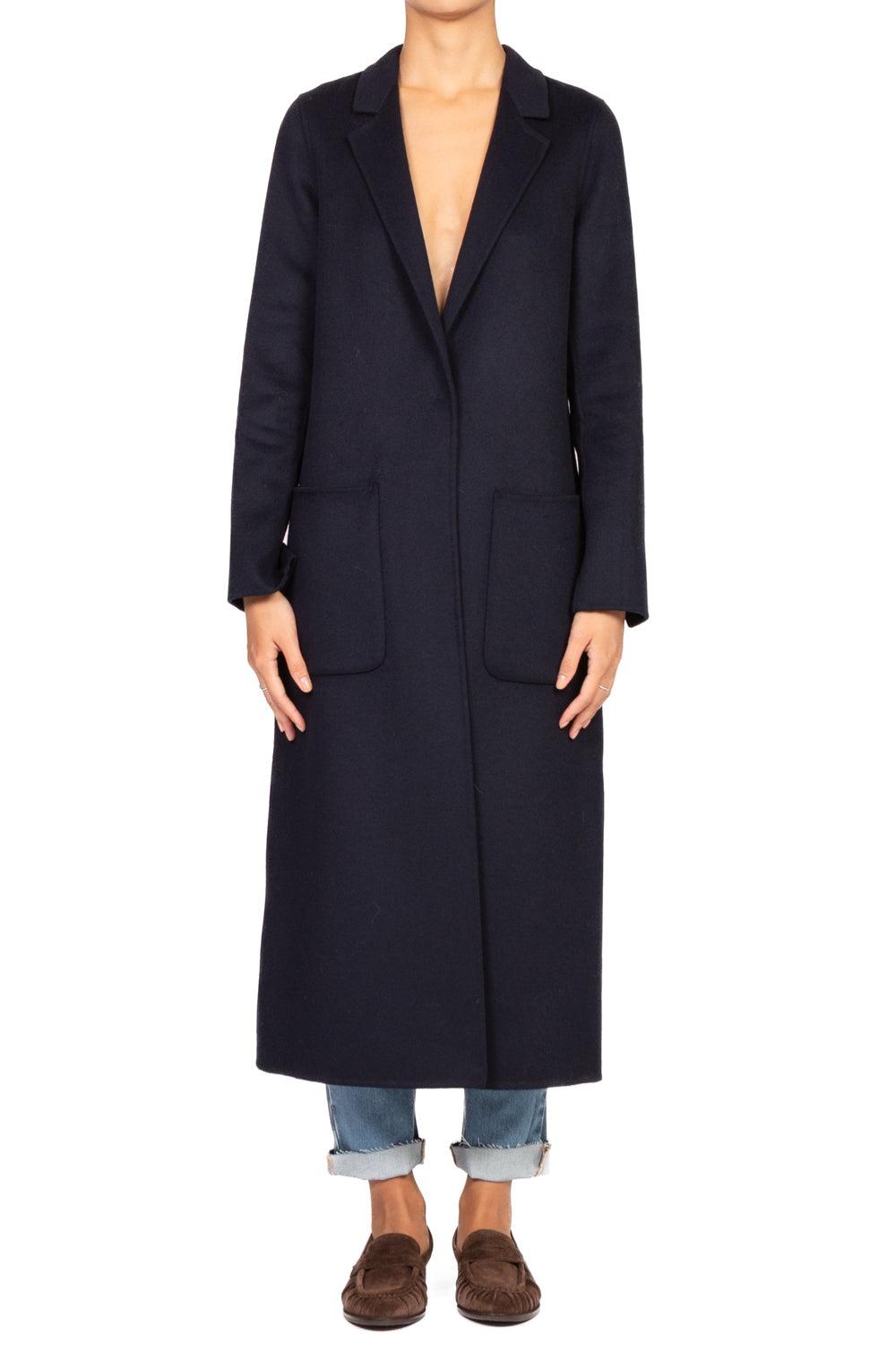 cappotto con scollo TF0002 BLU VICOLO 