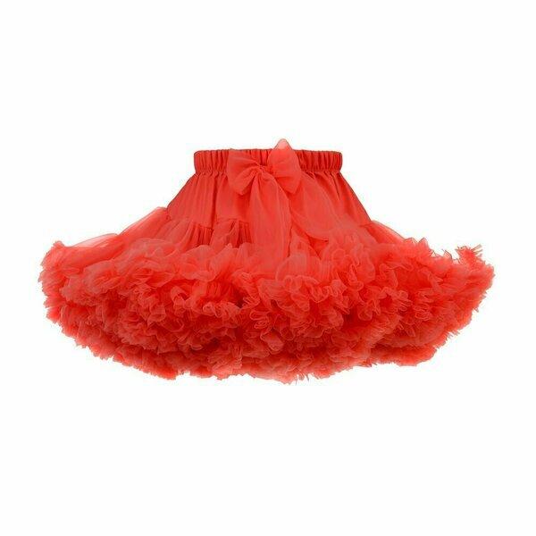 gonna ampia in tulle SKIRT1 RED MANUFAKTURA FALBANEK 