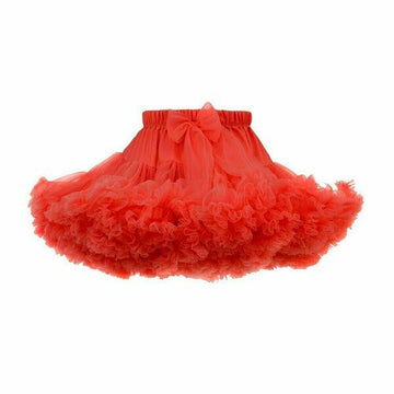 gonna ampia in tulle SKIRT1 RED MANUFAKTURA FALBANEK 