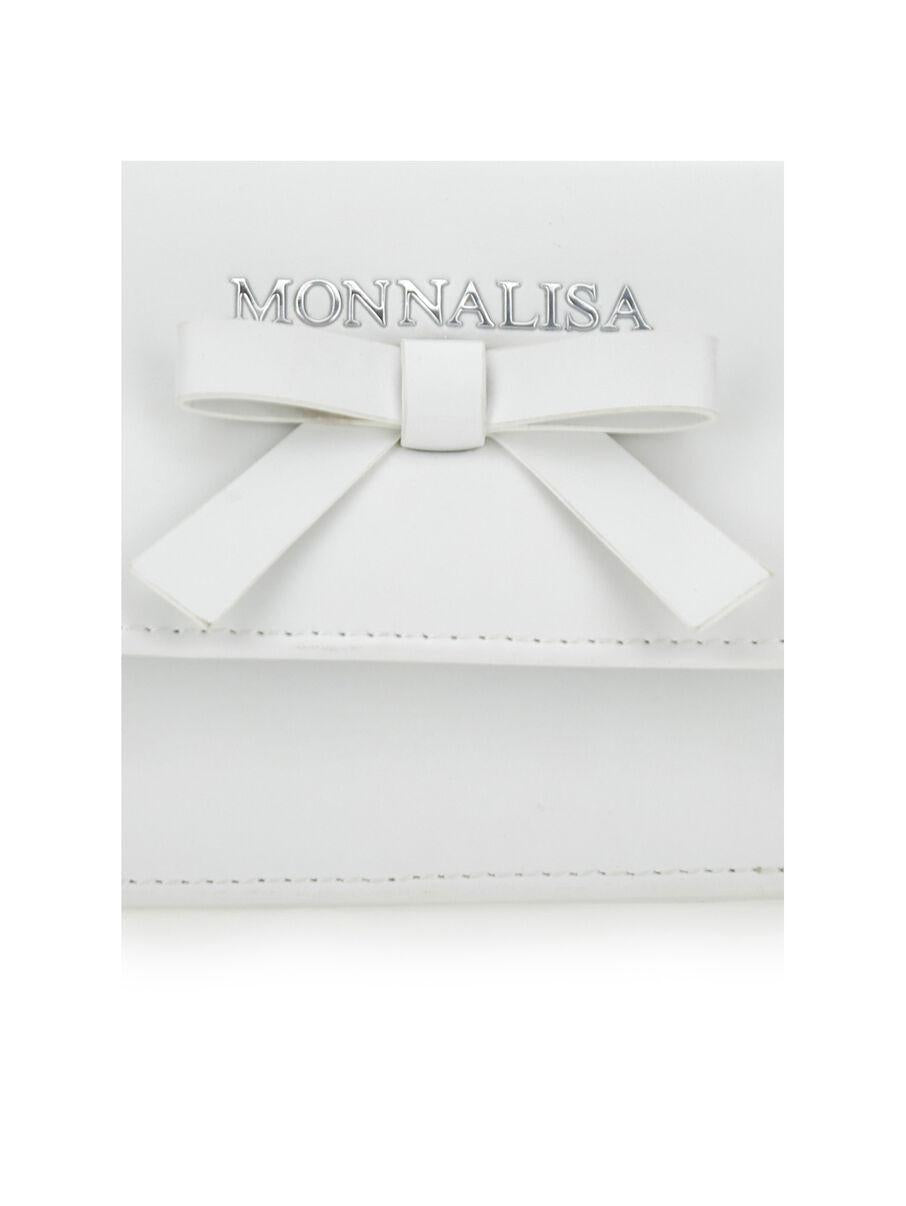borsa in pelle con fiocco 17E001 5081 0001 MONNALISA 