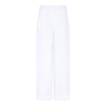 pantalone a vita alta in lino 76248 50000 001 GRAN SASSO 
