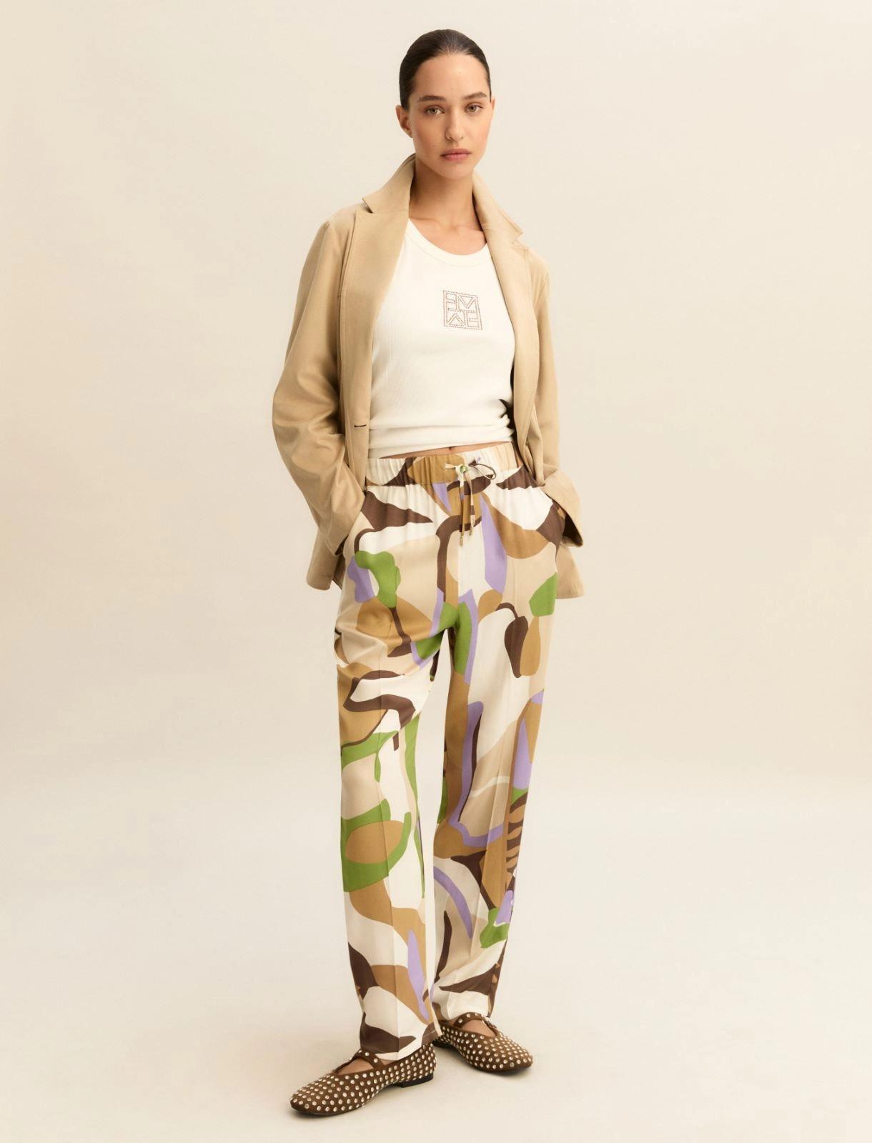 jogger in twill EMMOSSO 001 EMME MARELLA 