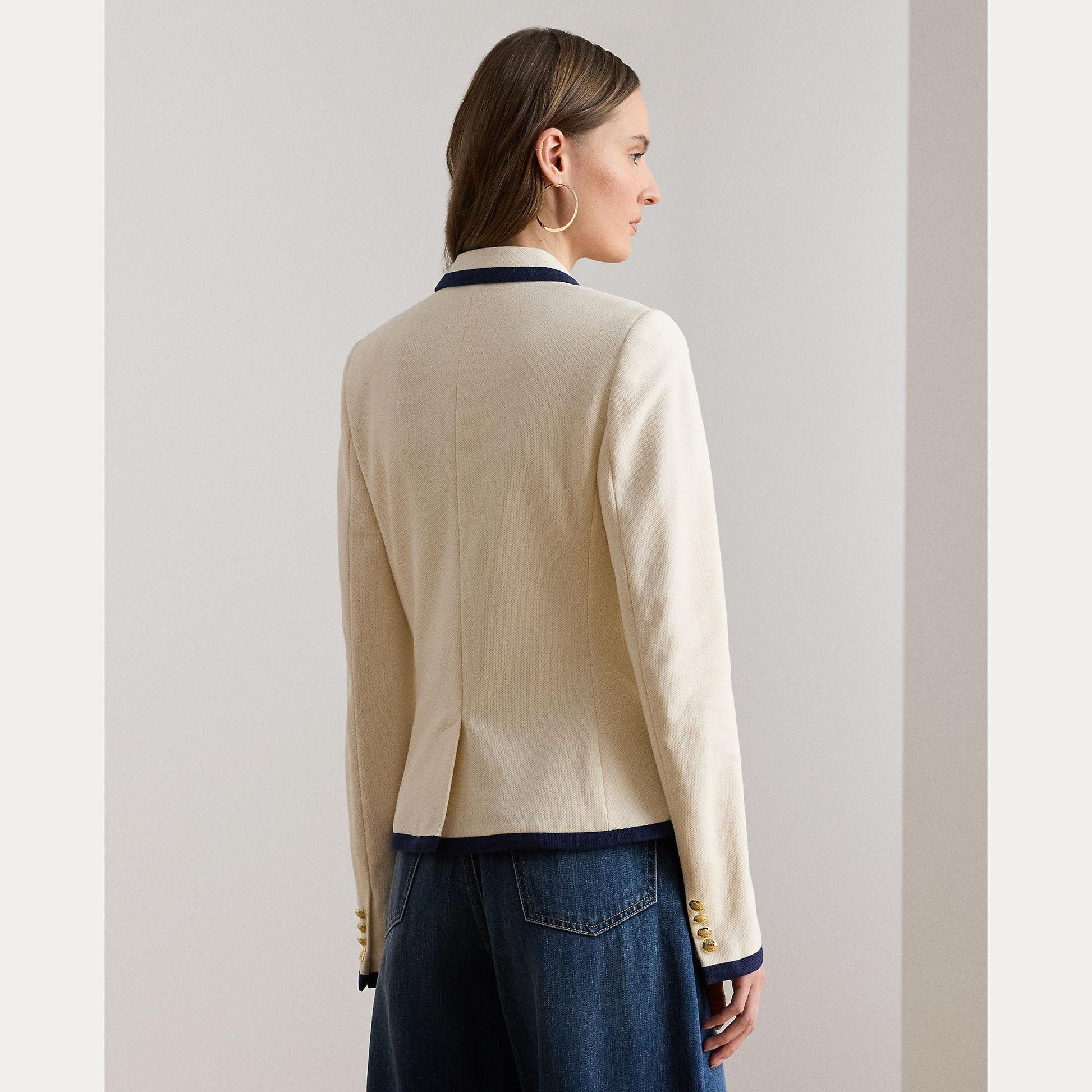 blazer doppiopetto in piquè 200-P09081 001 LAUREN RALPH LAUREN 