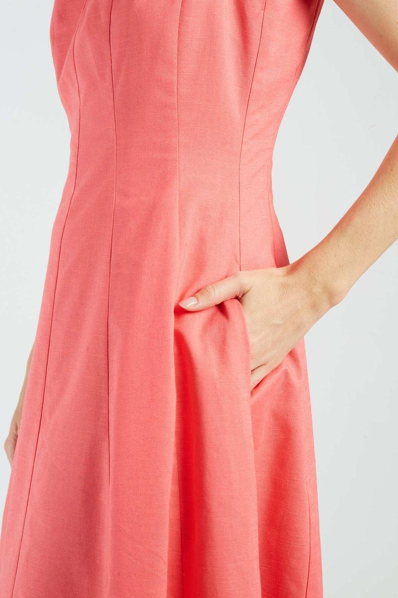 abito con applicazione P615069 GWENOLA CORAIL DERHY 