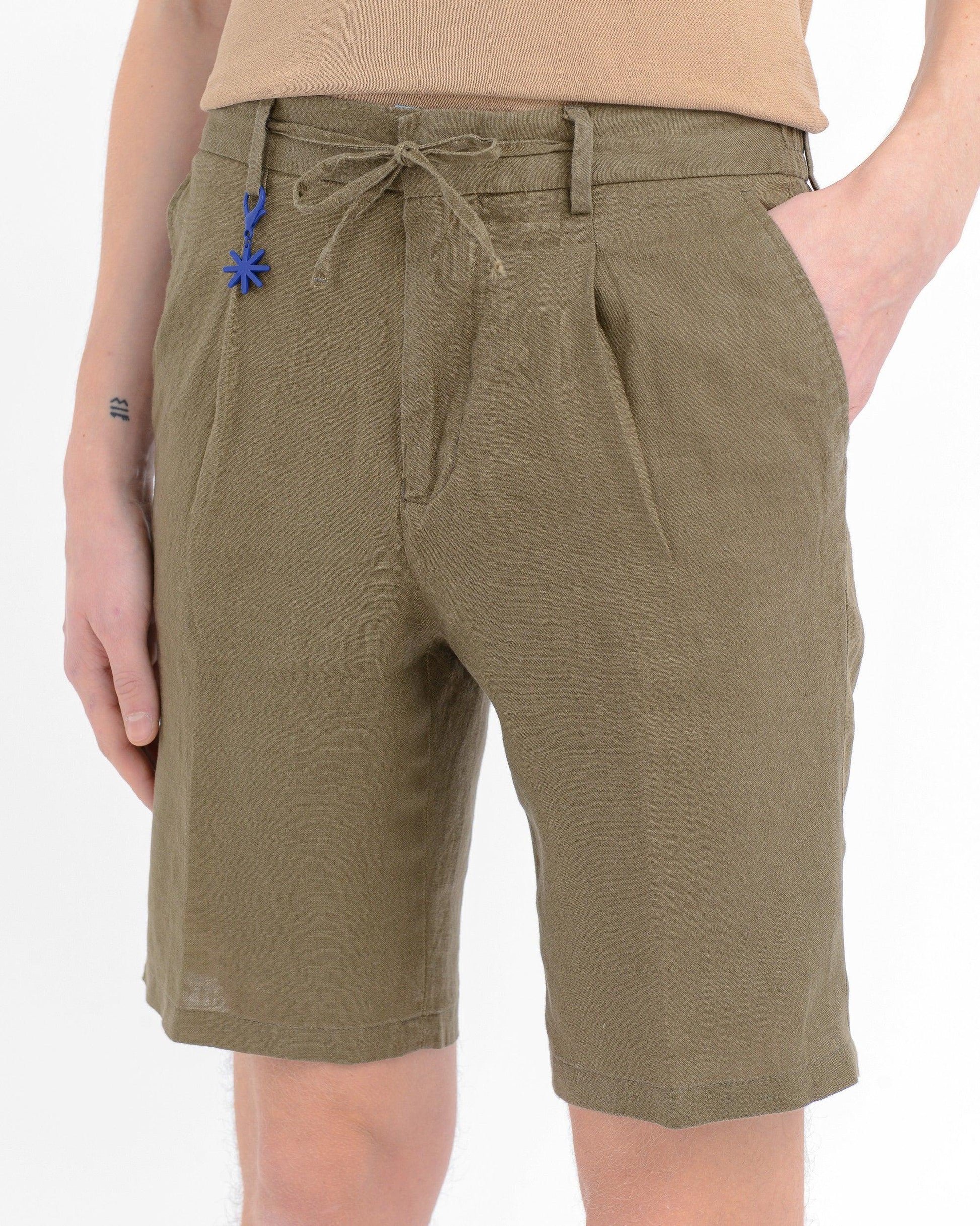 shorts pinces in lino 3632B1788LC 243408 38 MANUEL RITZ 