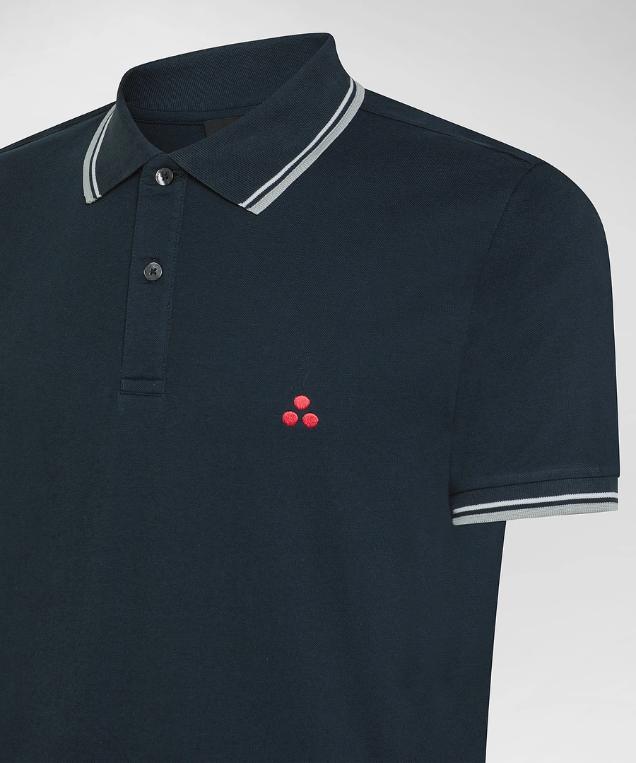 polo con contrasto NEW MEDINILLA STR 215 PeUTEREY 