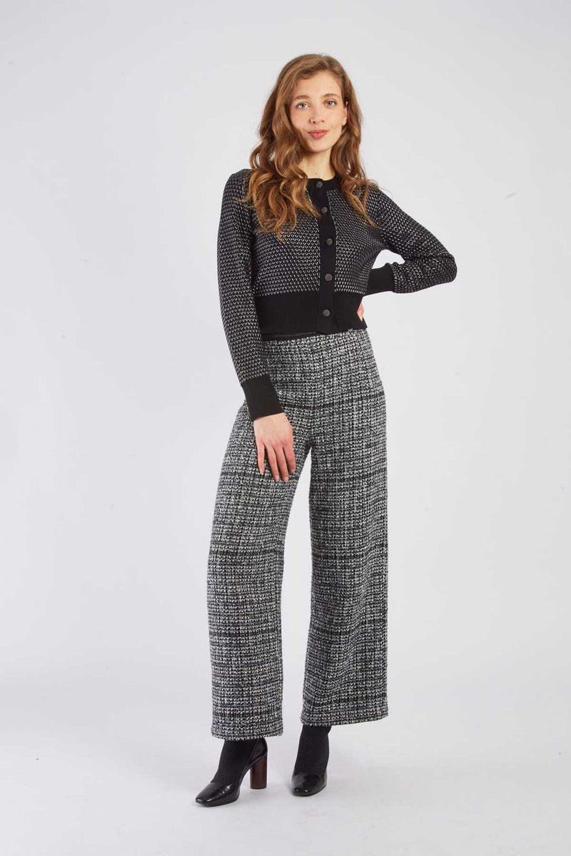 cardigan in maglia belise A545036 NOIR DERHY 
