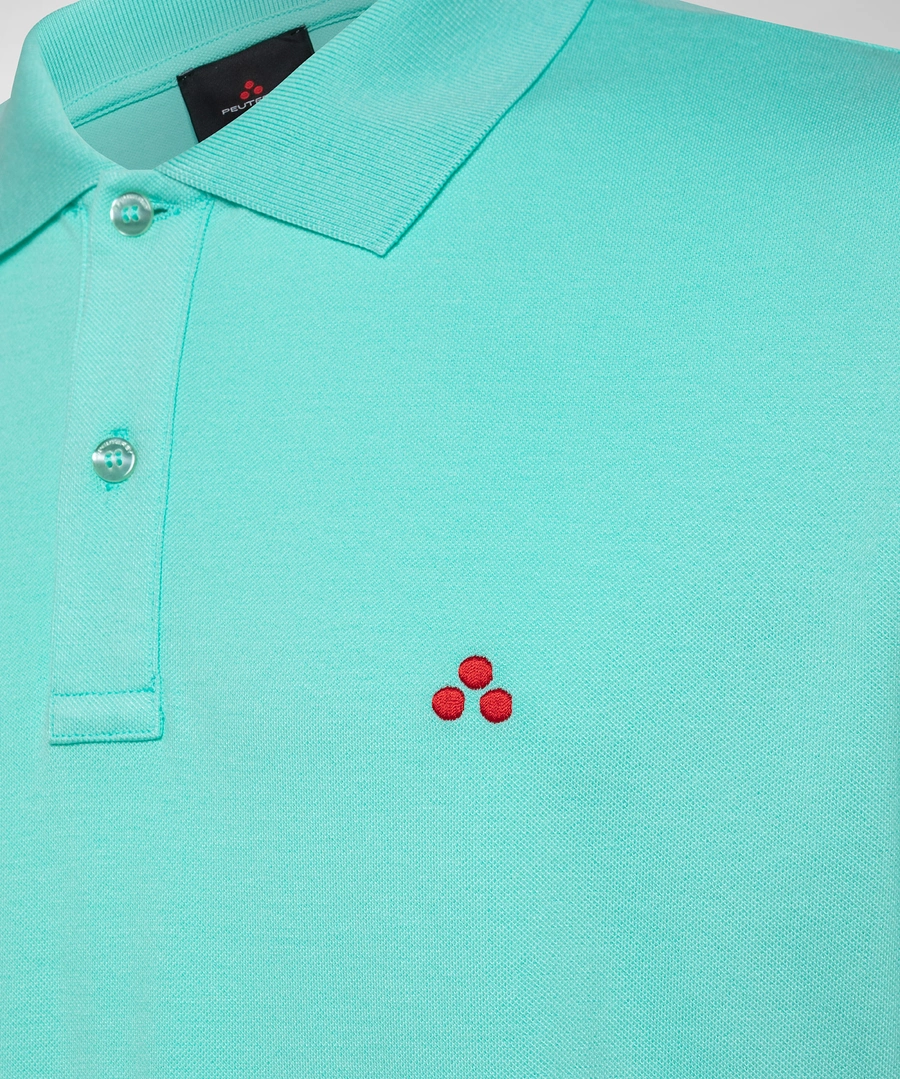 polo in cotone con logo PEU3940 99012084 680 PeUTEREY 