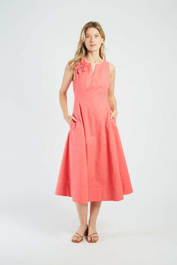 abito con applicazione P615069 GWENOLA CORAIL DERHY 