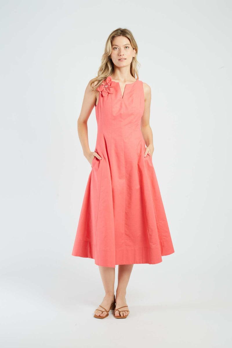 abito con applicazione P615069 GWENOLA CORAIL DERHY 