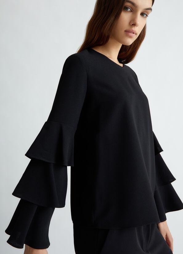 blusa in crepe WF4481T0347 22222 liU JO 