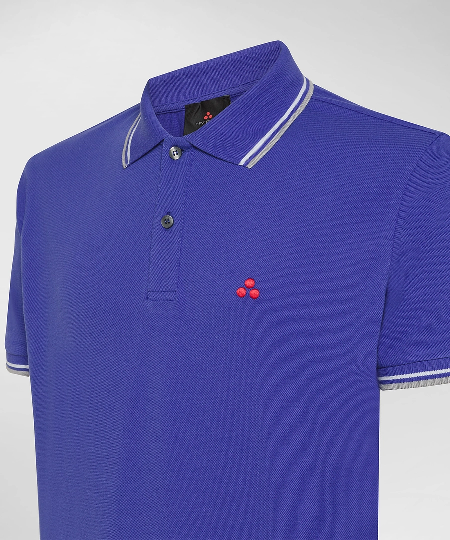 polo con contrasto al collo NEW MEDINILLA STR 255 PeUTEREY 