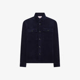 SUN68 camicia overshirt in velluto Blu