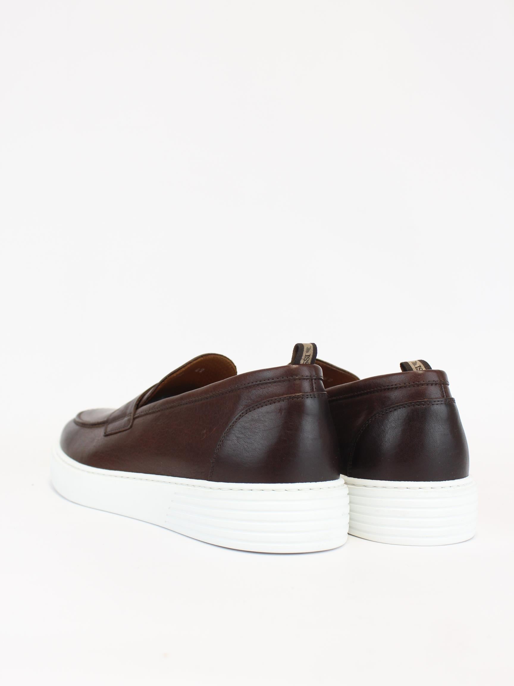 Mocassini in pelle 1038 DIXAN CASTAGNA ROSSI 