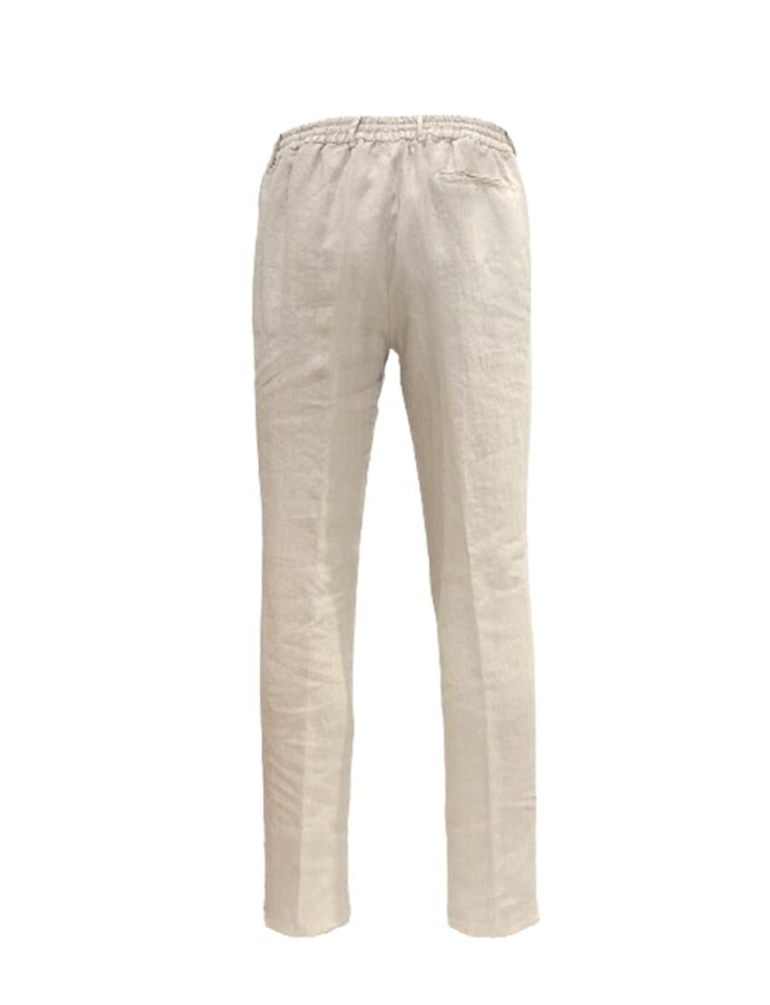 pantalone lino spiaggia SPIAGGIADG0270 LATTE8 BERWICH 