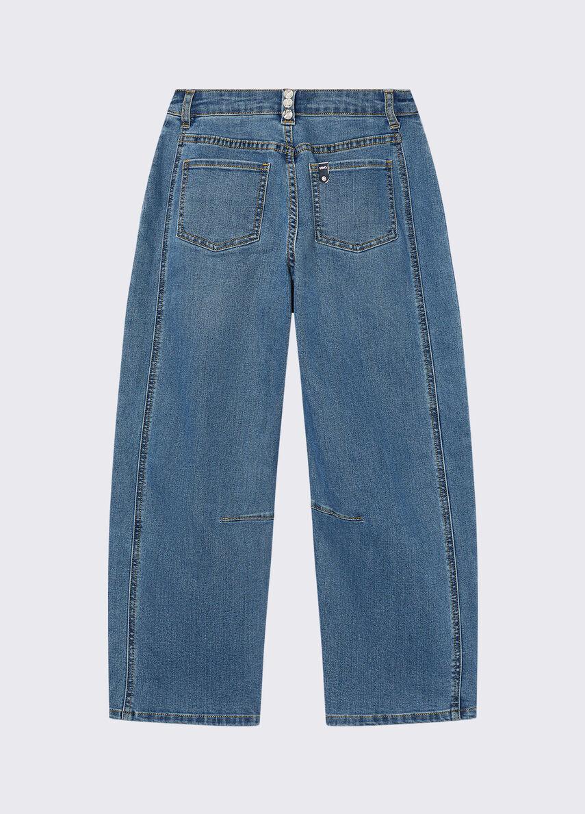 Jeans balloon con ricamo gioiello GA6176D4680 79051 LIU JO JUNIOR 
