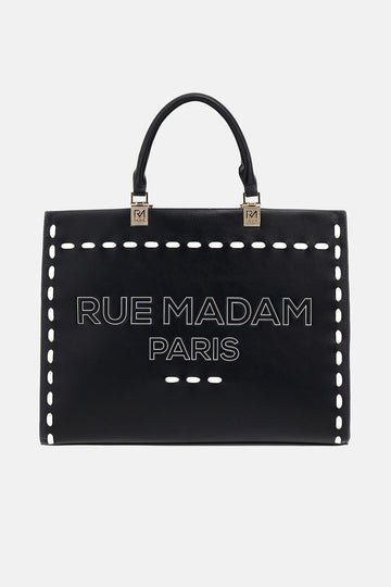Borsa Iconique spring tote 1531ICONIQUE BLACK RUE MADAM PARIS 