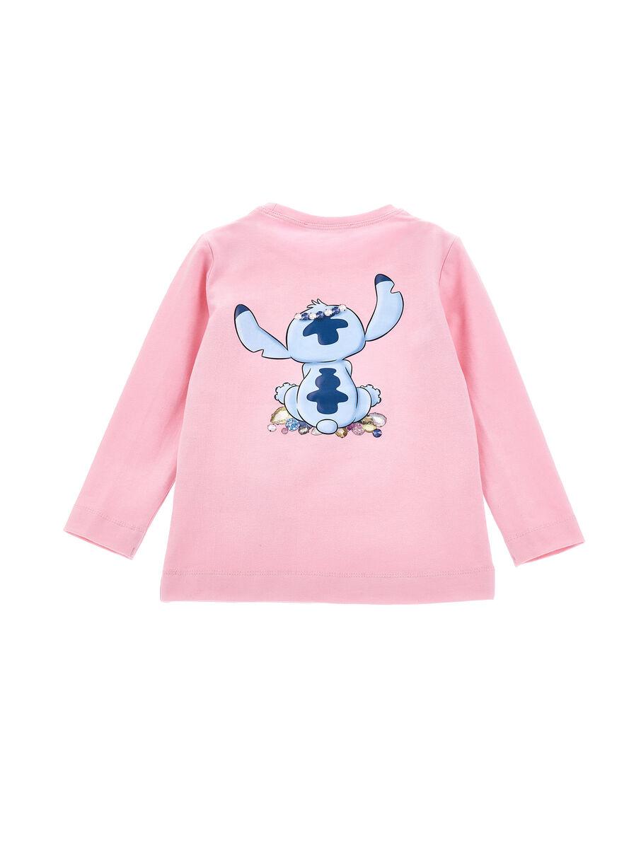 t-shirt stitch strass 19F610 6013 0090 MONNALISA 
