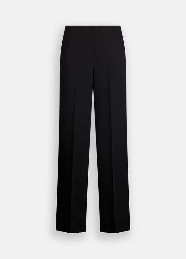 pantalone a palazzo CF5126TS111 22222 LIU JO BLACK 