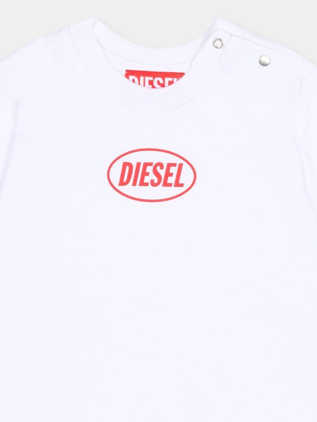 t-shirt con logo K00764 0GRAI K100 DIESEL 