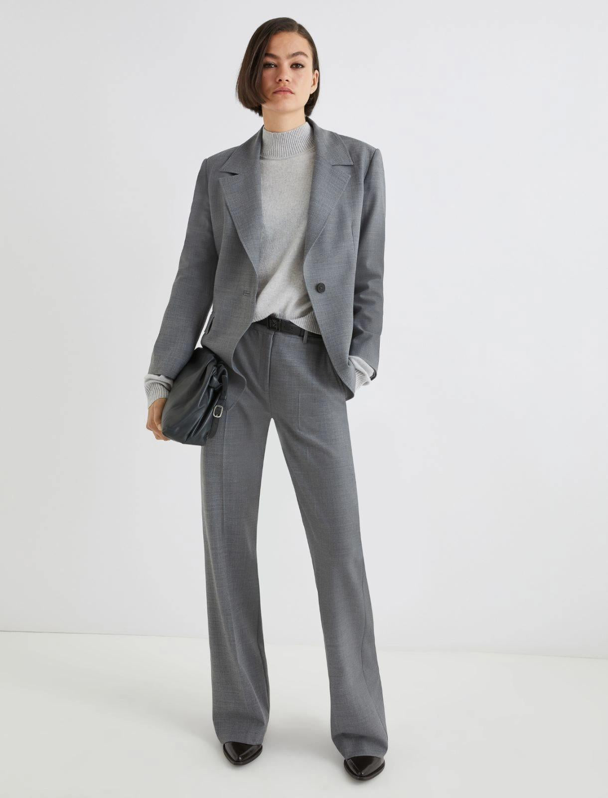 Giacca in twill di misto lana stretch SIAMESE 001 MARella 