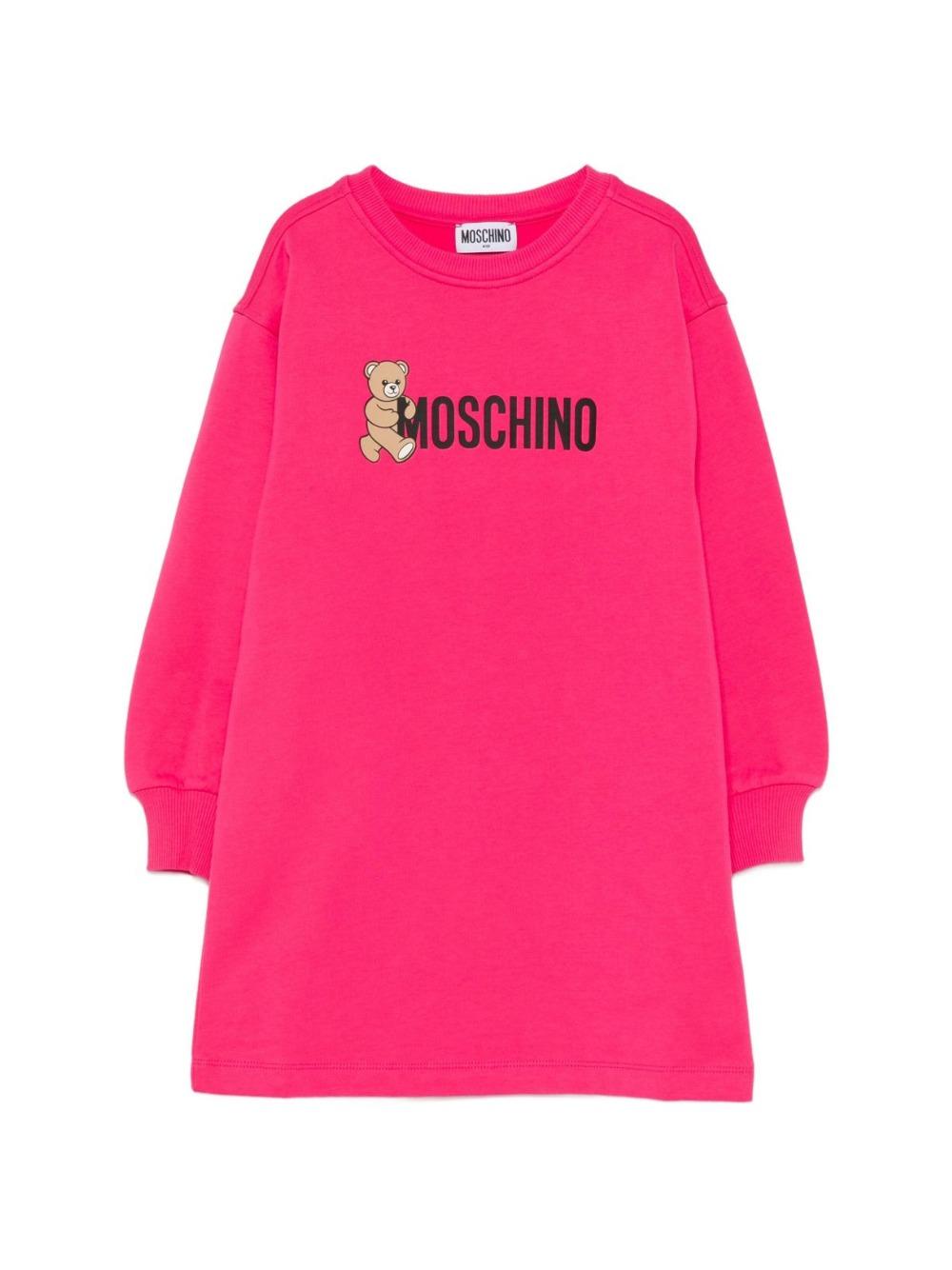 abito felpa teddy HDV0GYLCA83 50541 MOSCHINO KIDS 
