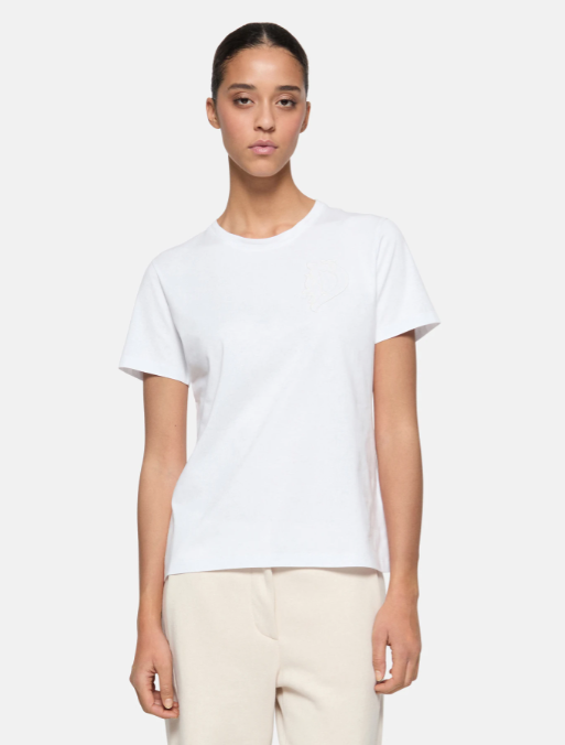 t-shirt con logo grande S746 JF0271D IC8 000 DONDUP 