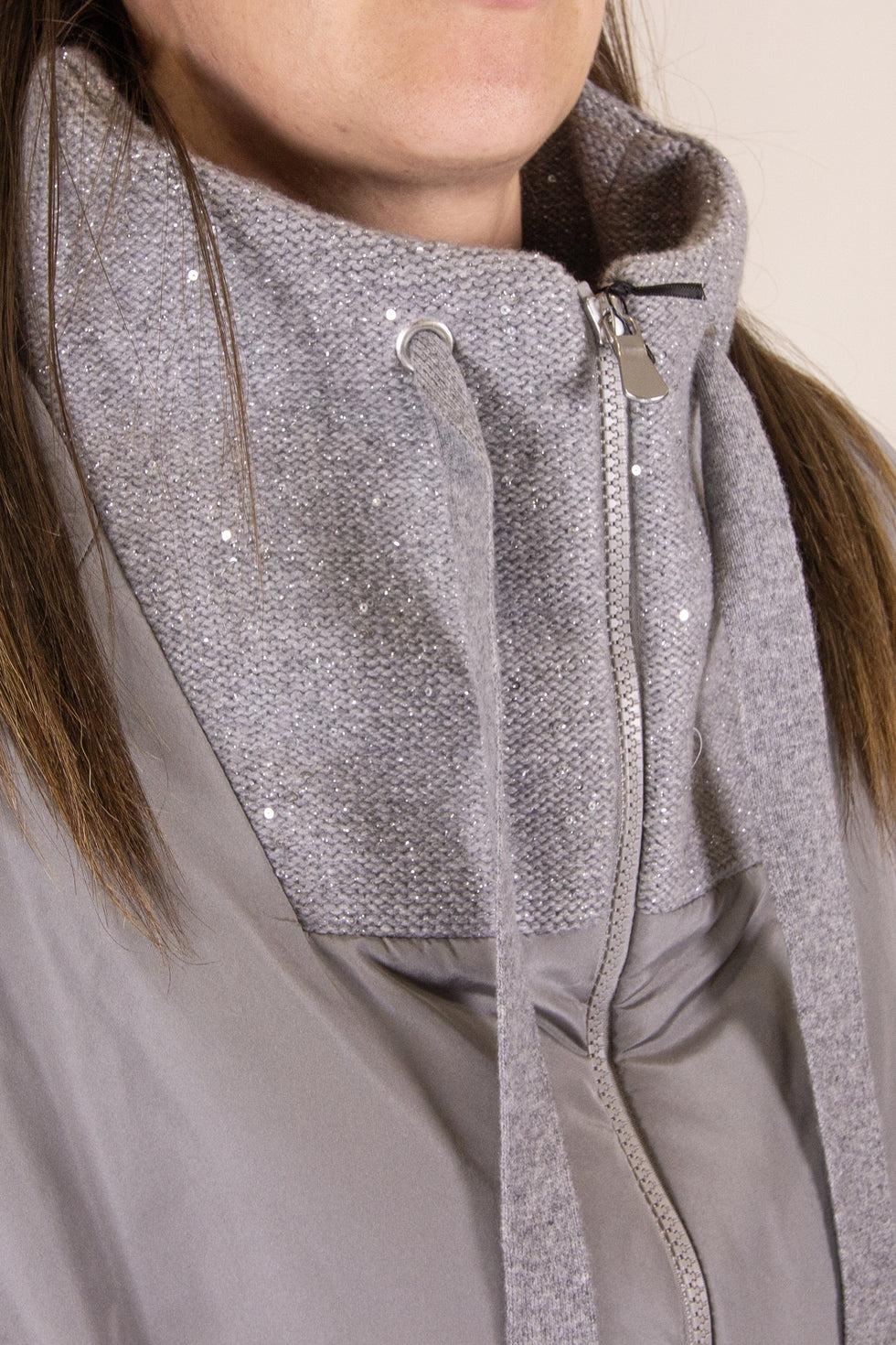 piumino collo alto con coulisse 78271 68671 070 GRAN SASSO 