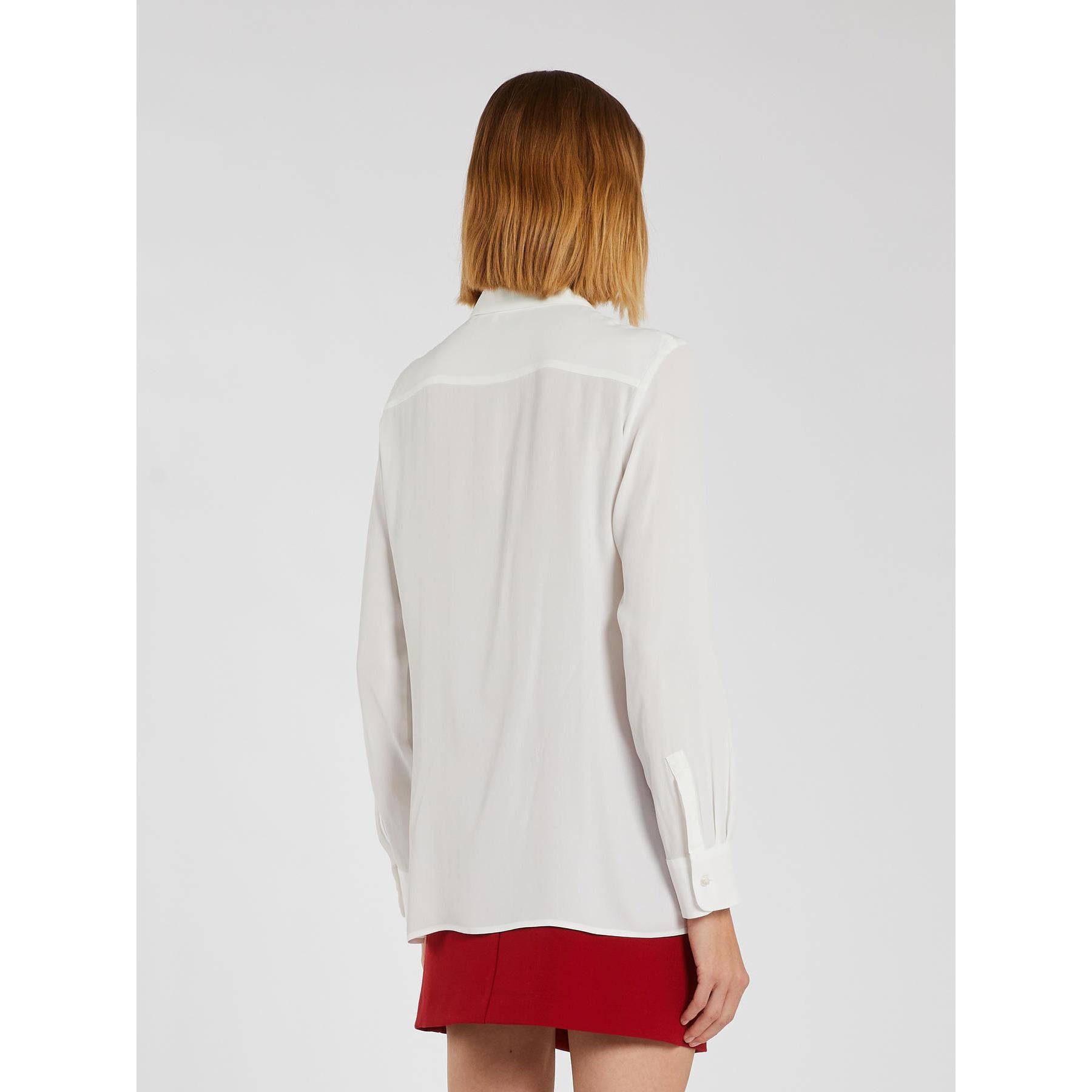 camicia in seta con fiore NASTRO 001 MARella 