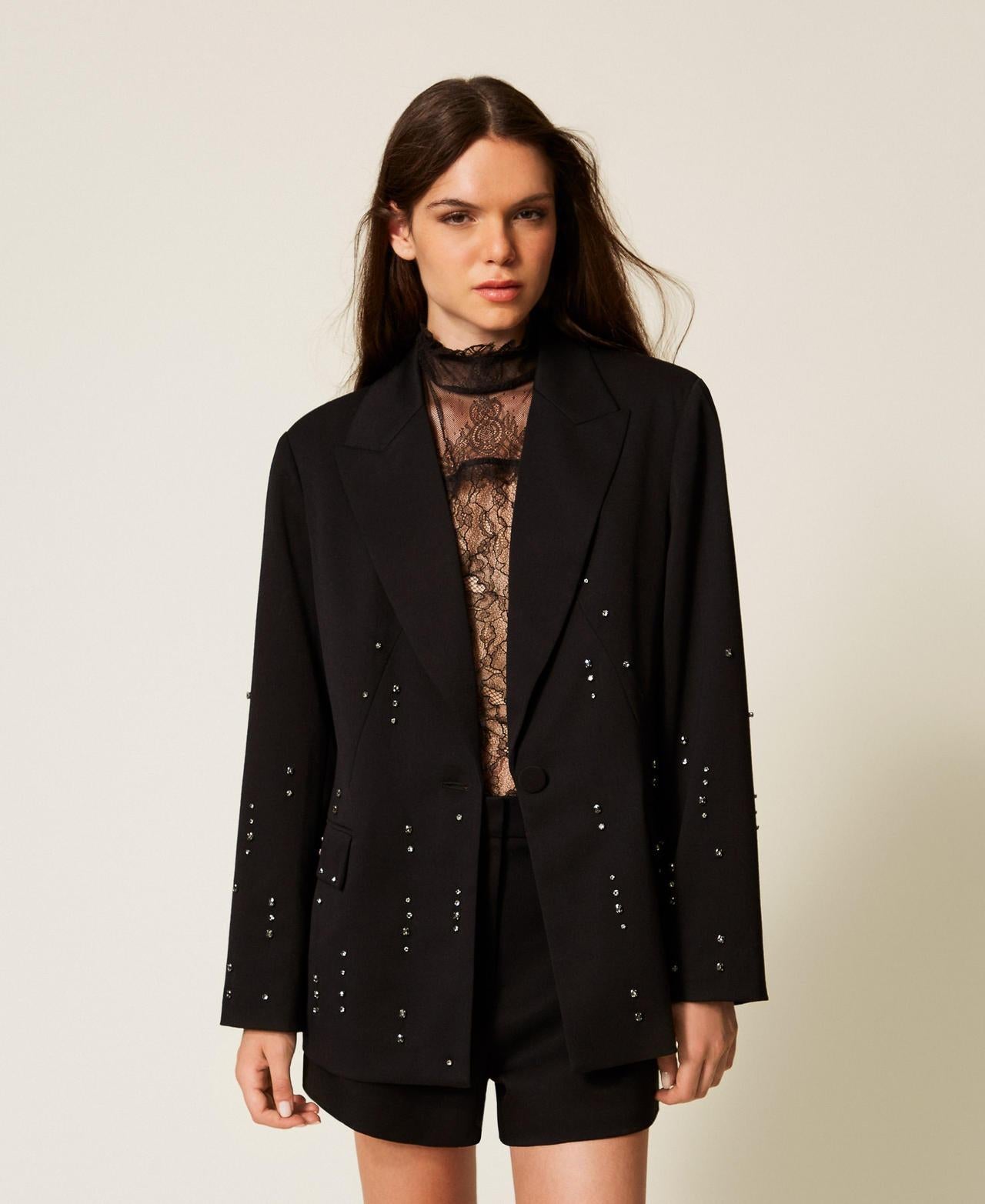 blazer con ricamo a mano 252AT2010 00006 TWINSET ACTITUDE 