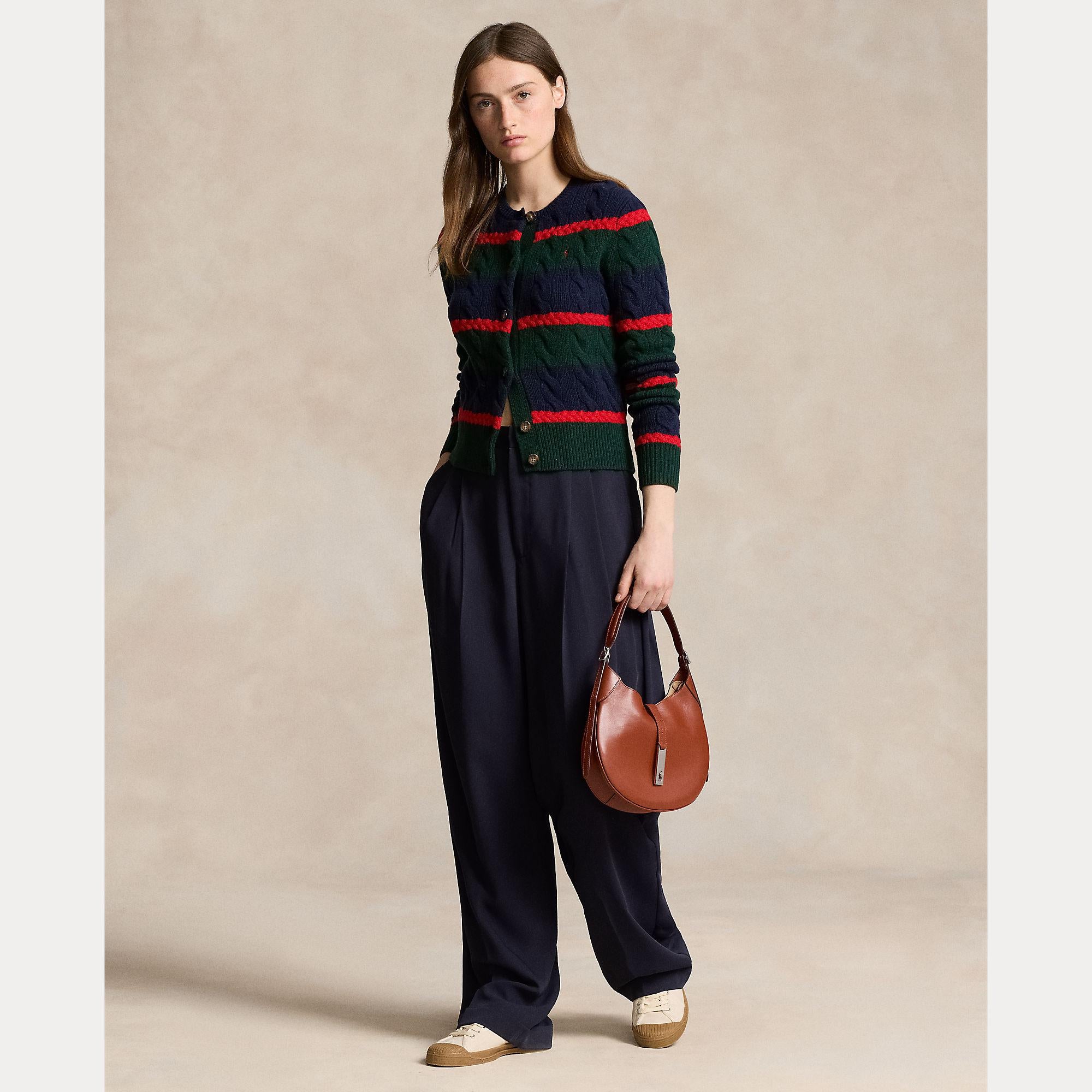 cardigan in lana a trecce 211-941587 001 RALPH LAUREN POLO 