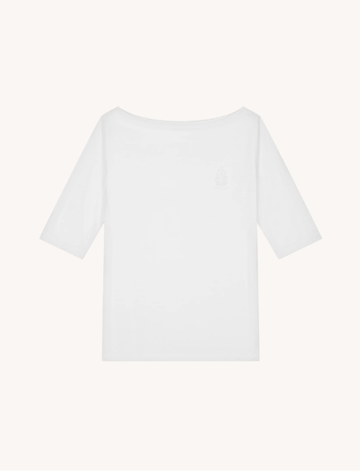 t-shirt scollo a barca DS028JF0271DIT1 000 DONDUP 