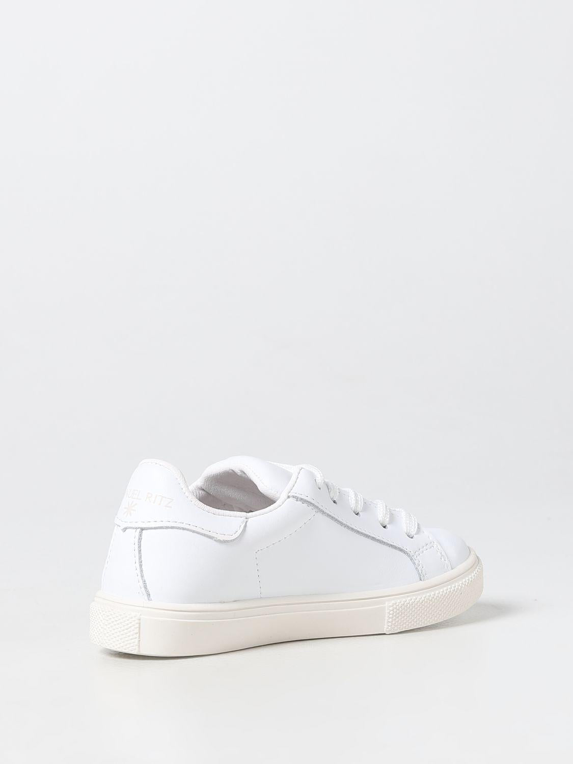 sneakers con logo in tono MR2091 BIANC MANUEL RITZ KIDS 