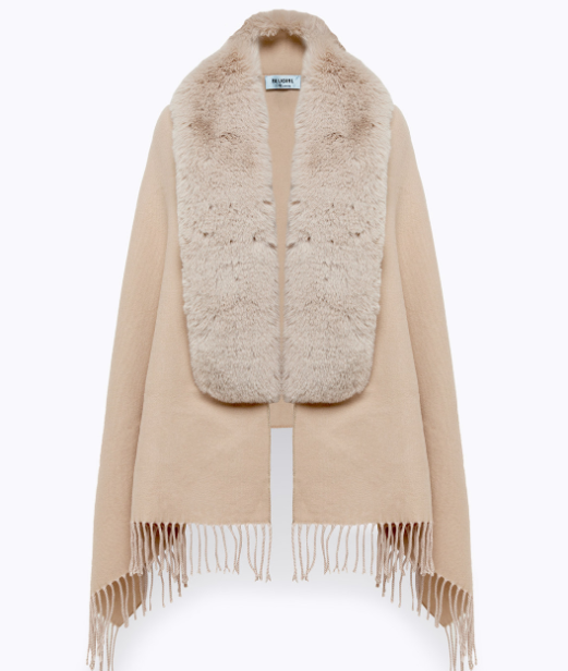 stola con collo faux fur PF5016T0300 14300 Blugirl 