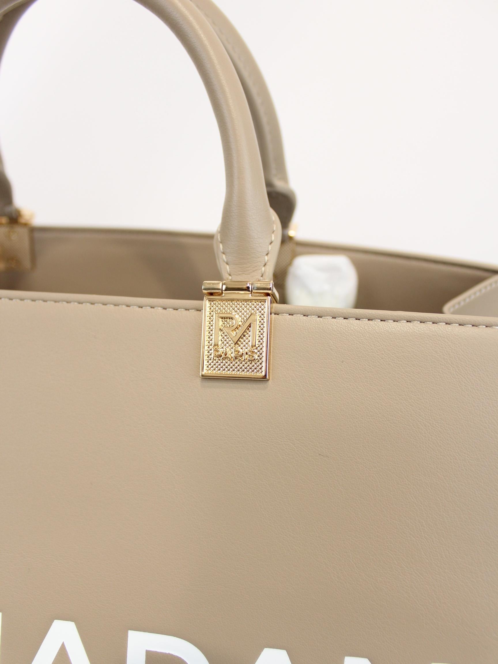 borsa iconique tote 1485 TAUPE RUE MADAM PARIS 