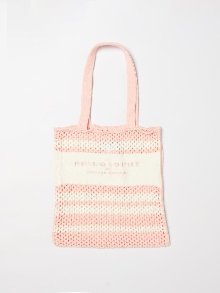 Borsa in cotone crochet I9G002 7030 0193 PHILOSOPHY 