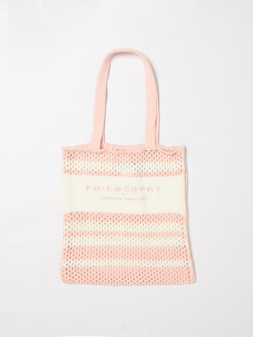 Borsa in cotone crochet I9G002 7030 0193 PHILOSOPHY 