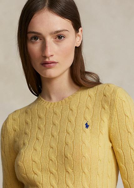 maglia a trecce in lana e cashmere 211-910421 008 RALPH LAUREN POLO 