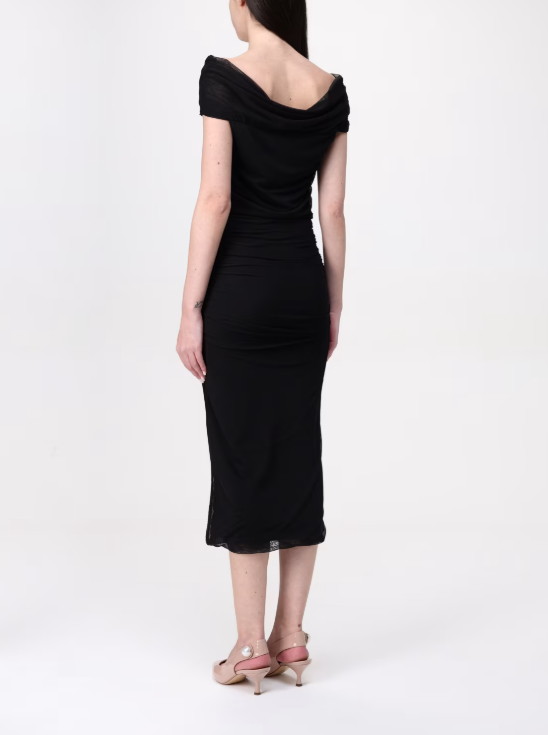 abito in jersey stretch H.V3586SA.4242 NERO HANITA 