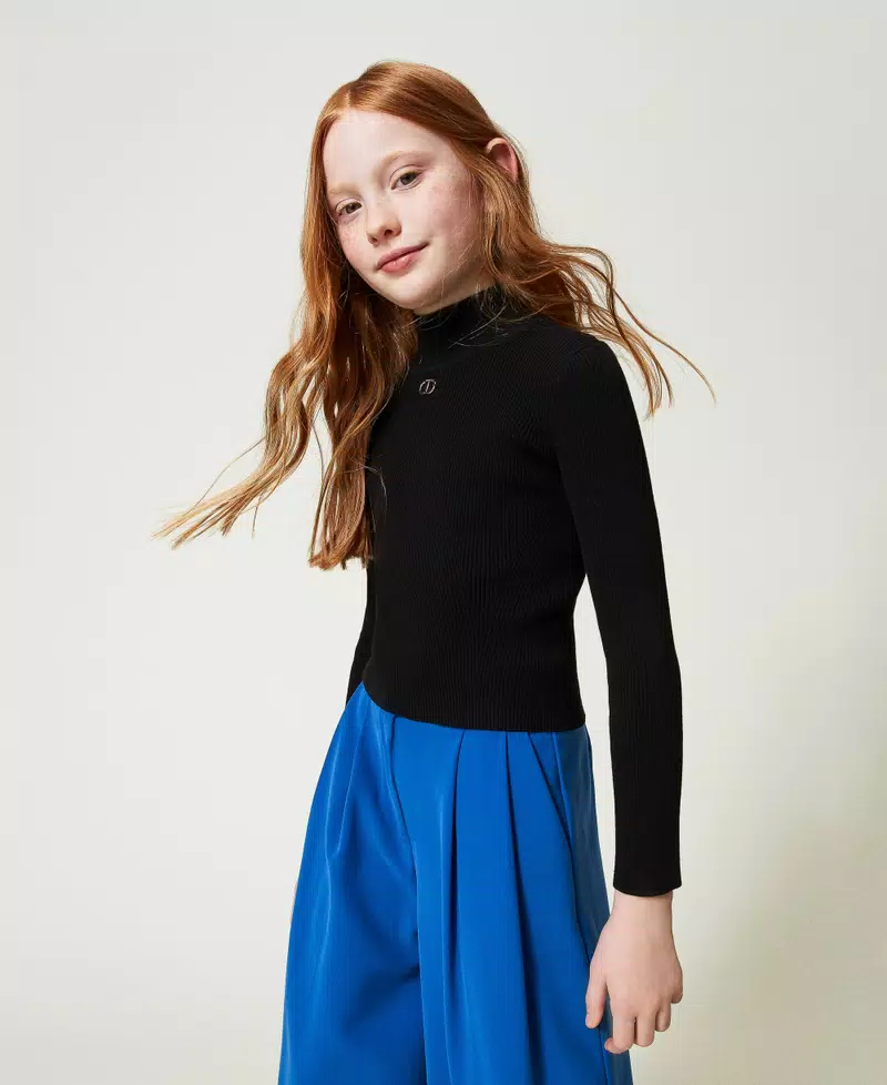 lupetto a costine 242GJ3190 00006 TWINSET GIRL 