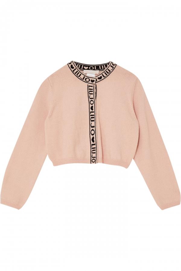 maglia logata KF5029MA12P B3482 LIU JO JUNIOR 