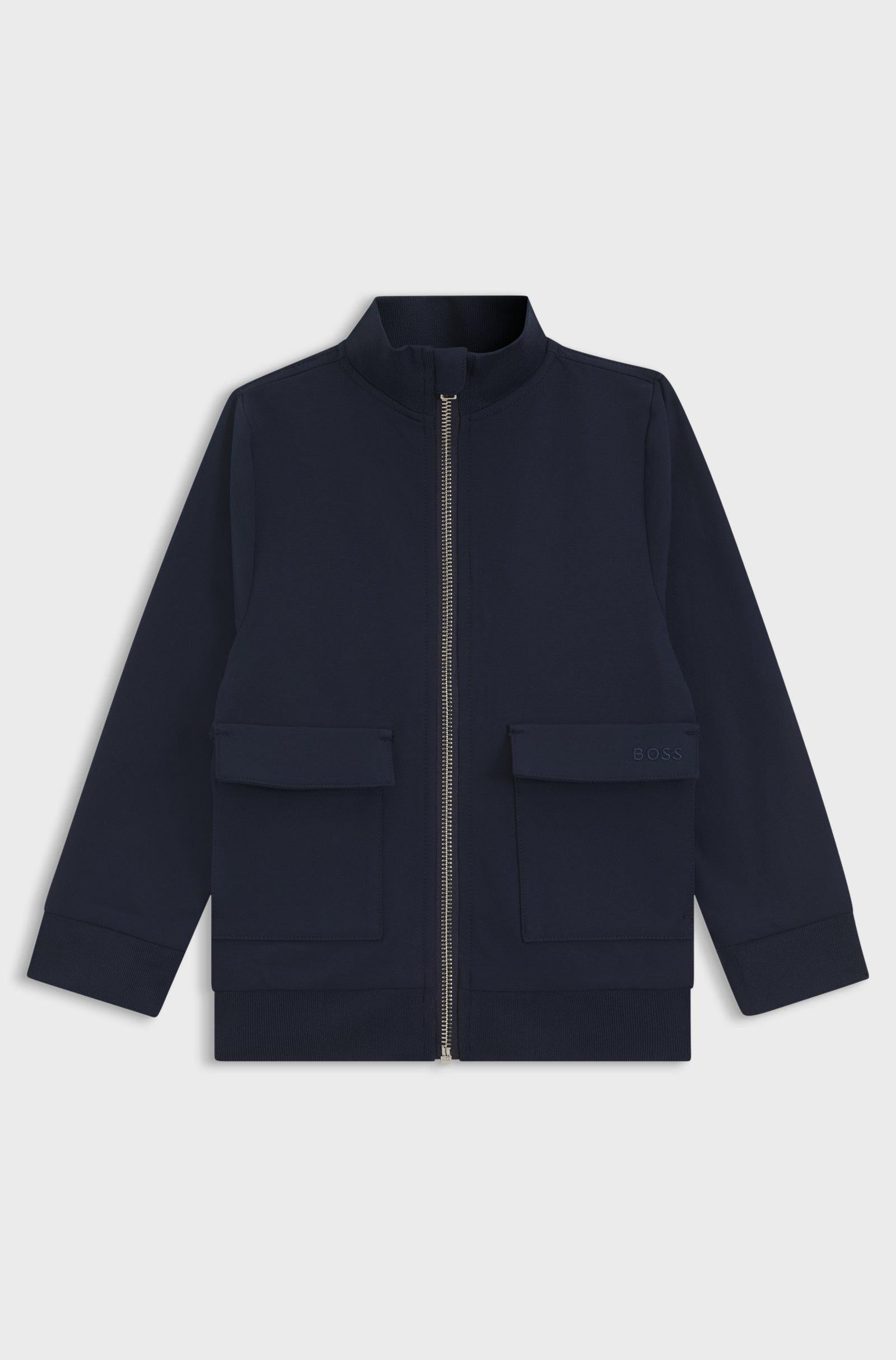cardigan con tasche e zip J52326 849 BOSS 