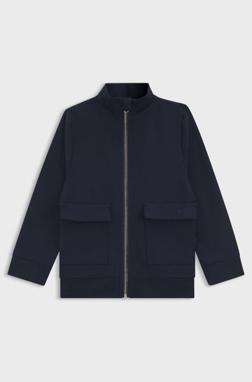 cardigan con tasche e zip J52326 849 BOSS 