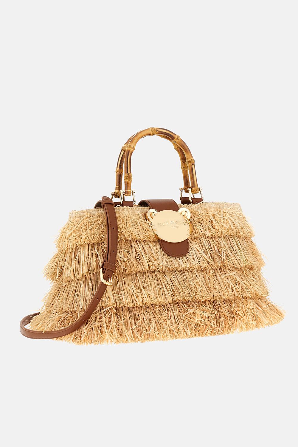 Borsa Riad Fringes 1555RIAD FRINGES NATURAL RUE MADAM PARIS 